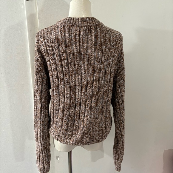 Universal Threads Goods Co. Women’s Sz XS Brown Beige Chunky Knit Sweater Cozy - Picture 3 of 7
